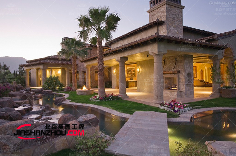 自由形状的TCP塑石假山水池景观以假乱真