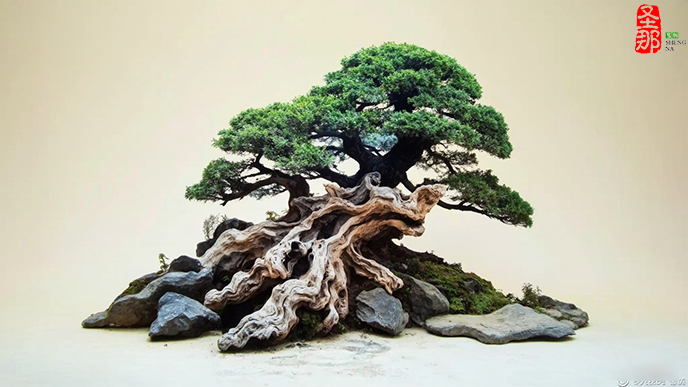 梅州西岩山茶乡度假村现代塑石假山水池景观设计