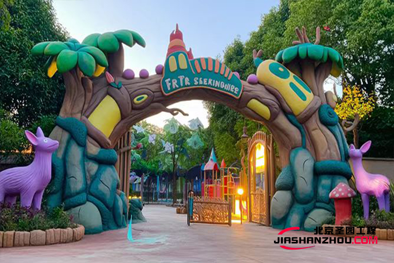 武汉大型仿真树大门制作 成品效果真的叹为观止