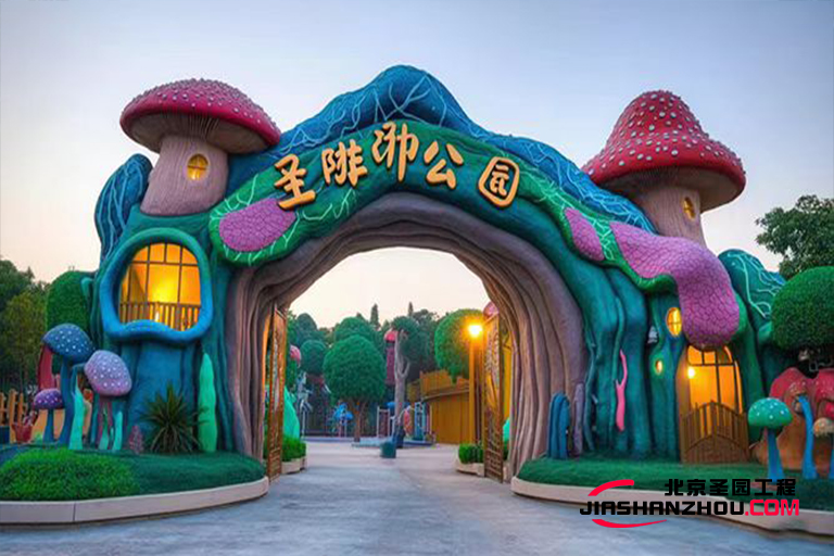 北京不一样的仿真树大门 注重艺术效果的仿真树大门