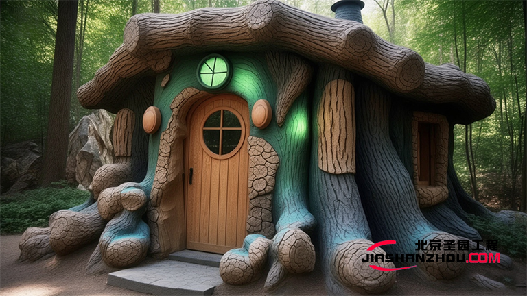 在北京密云 带娃进电影中才有的仿真树树屋太值了