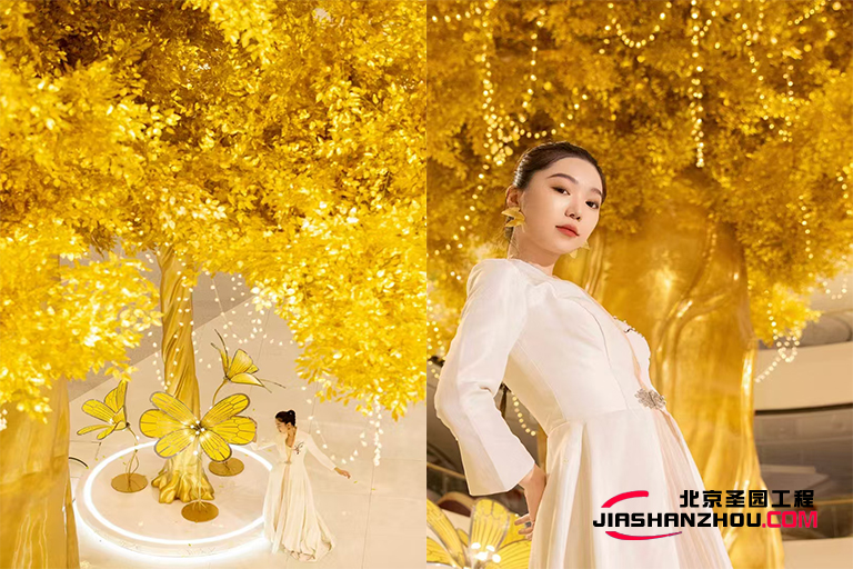 寻春探野昌平厂家直销仿真树 房间外面就是绿色夏天