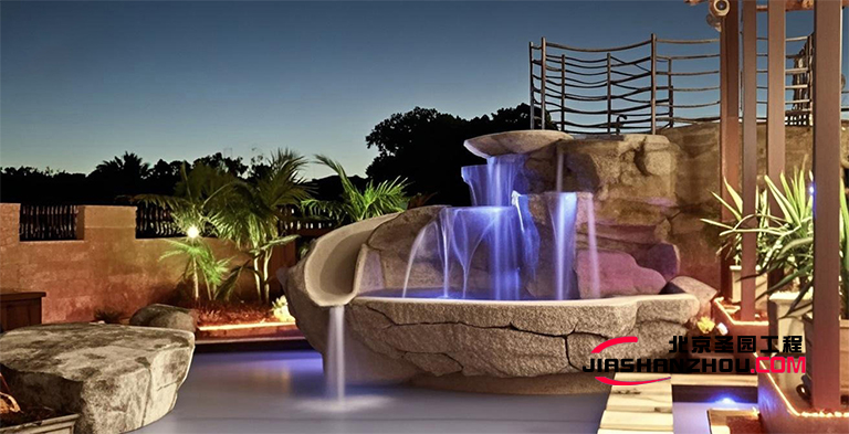 河南一方水泥假山造型优美 让庭院瞬间拥有自然灵韵