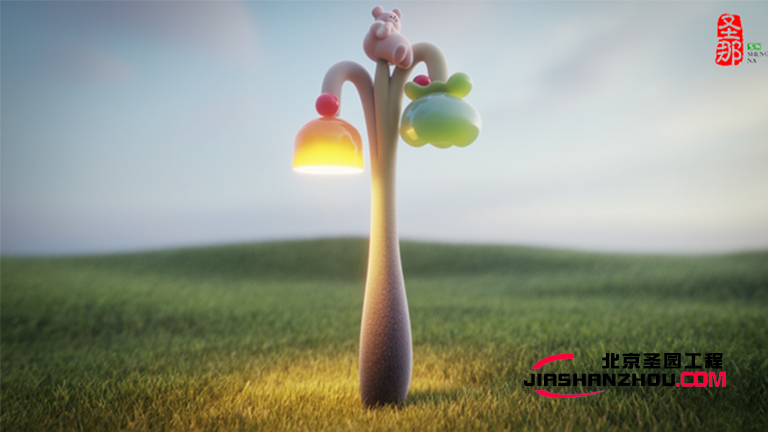 北上广深多功能水泥仿木灯杆助力景区酒店魅力化转型