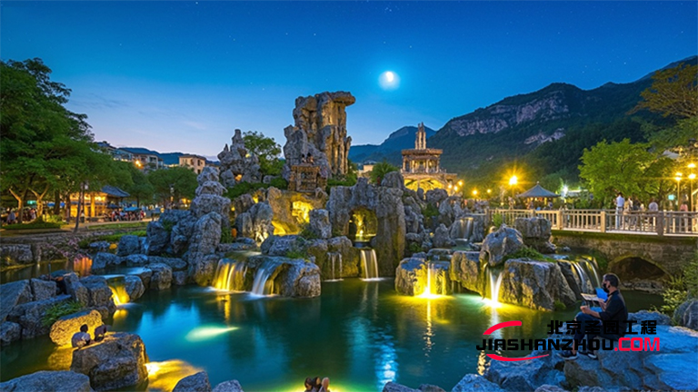 湖北超越自然的塑石假山雕细琢 塑石假山施工厂家是如何开发