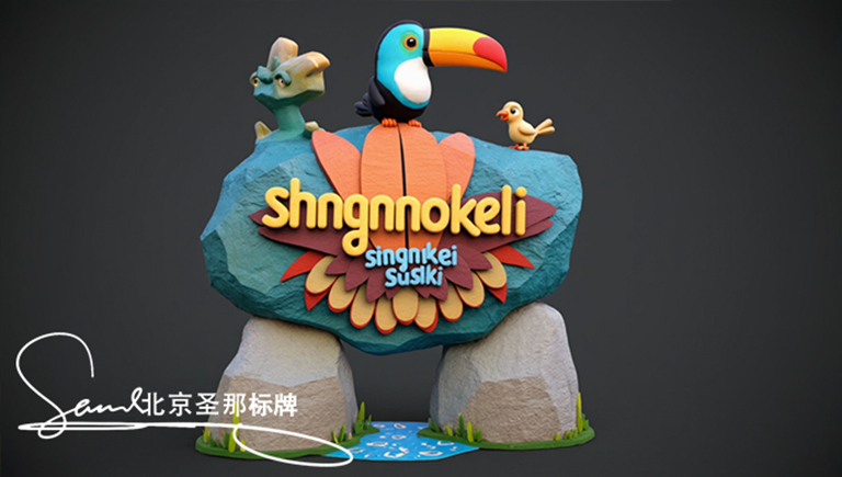 北京昌平厂家打造经典卓越环保的水泥仿木标识牌