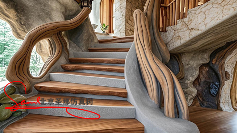 湖南水泥仿木楼梯环保与可持续发展以及设计f 格多元化