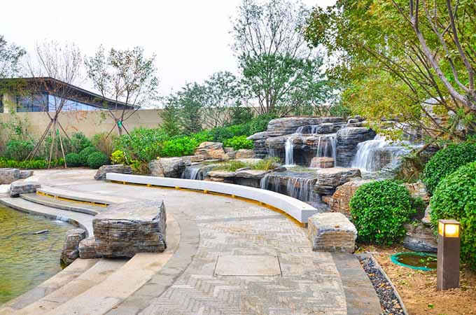 千层石假山制作