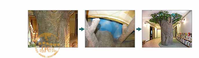 柱子变成假树.jpg 柱子变成假树