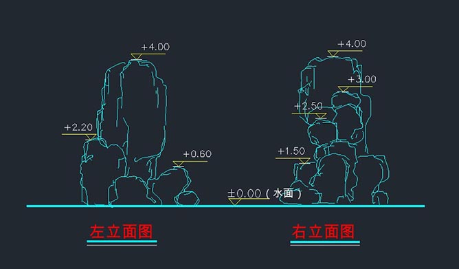 塑石假山施工图.jpg 塑石假山施工图