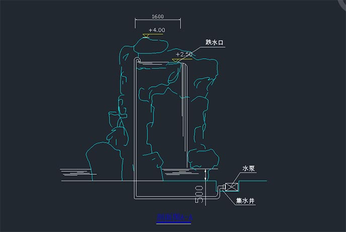 塑石假山施工图.jpg 塑石假山施工图
