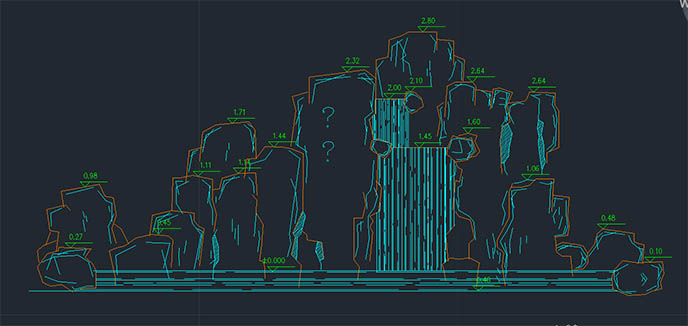 塑石假山施工图cad.jpg 塑石假山施工图cad