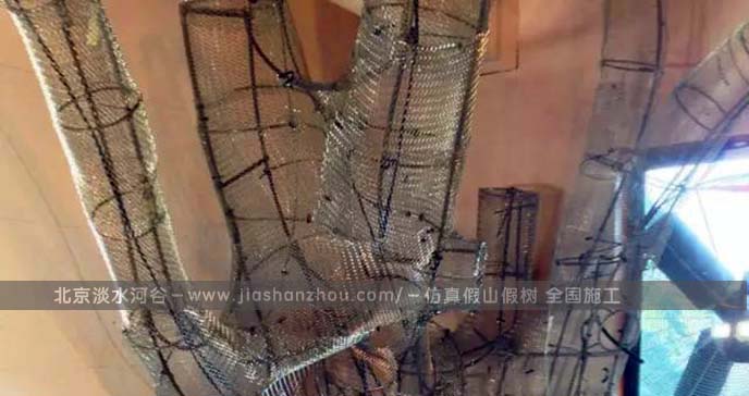 水泥假树