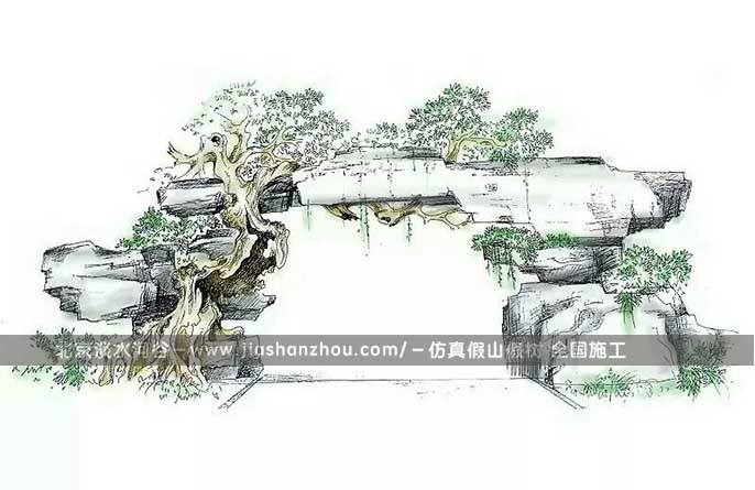 仿真树大门.jpg 仿真树大门