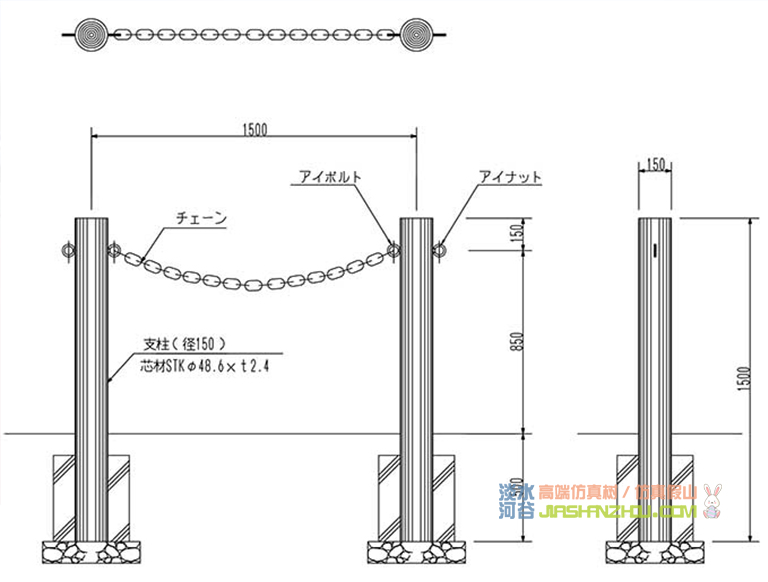 一链仿木栏杆.jpg 一链仿木栏杆