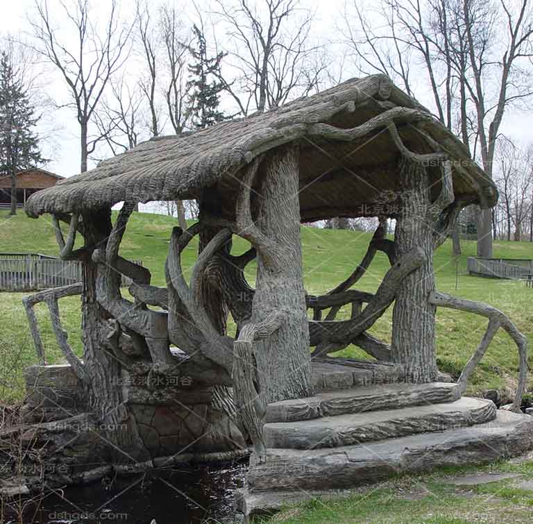 水泥仿木凉亭.jpg 水泥仿木凉亭