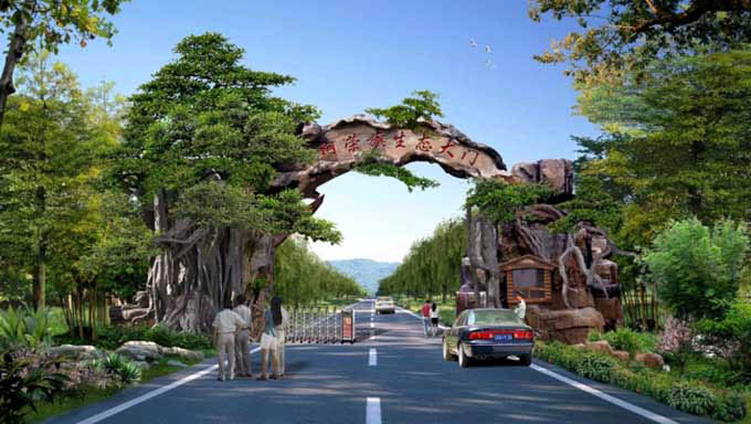 仿真树大门.jpg 仿真树大门