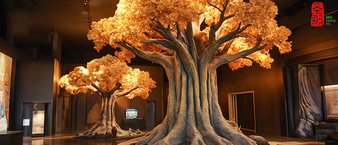 卡通仿真树包柱子