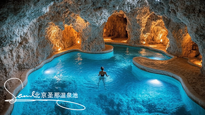 塑石假山温泉池