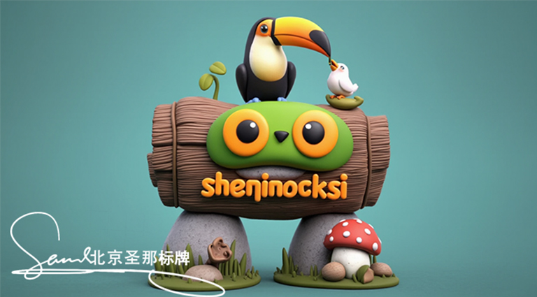 水泥仿木标识牌