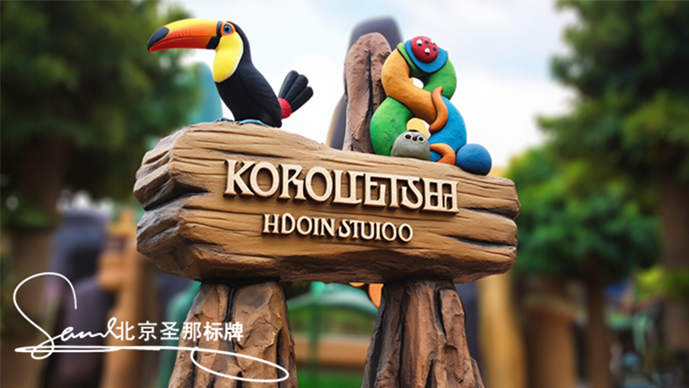 水泥仿木标识牌.jpg 水泥仿木标识牌