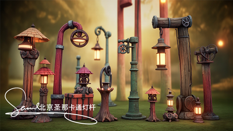 卡通灯杆.jpg 卡通灯杆