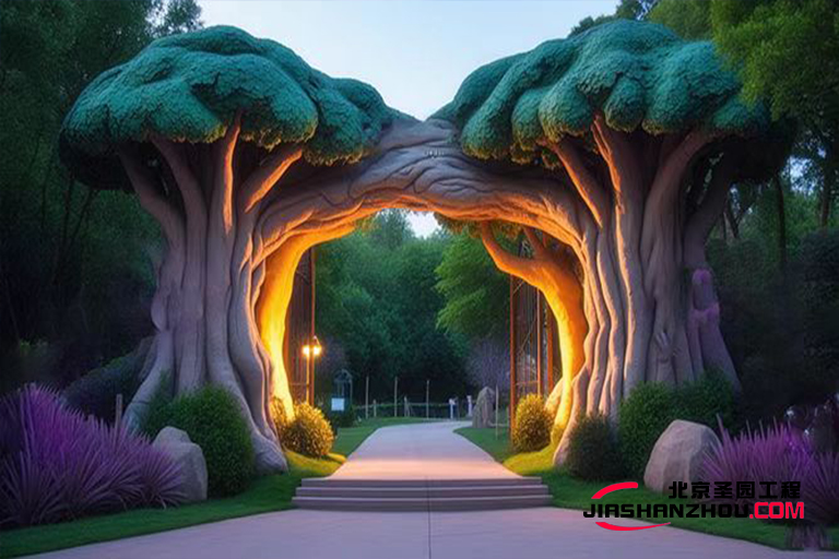 仿真树大门.jpg 仿真树大门