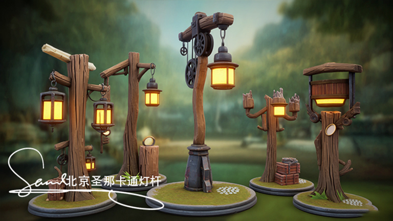 水泥仿木灯杆.jpg 水泥仿木灯杆