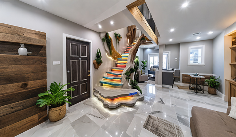 水泥仿木楼梯.jpg 水泥仿木楼梯