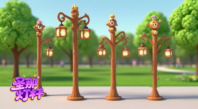 卡通灯杆