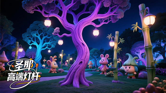 卡通灯杆
