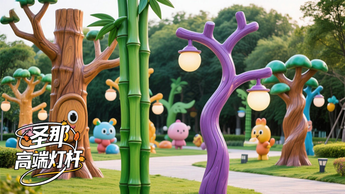 卡通灯杆