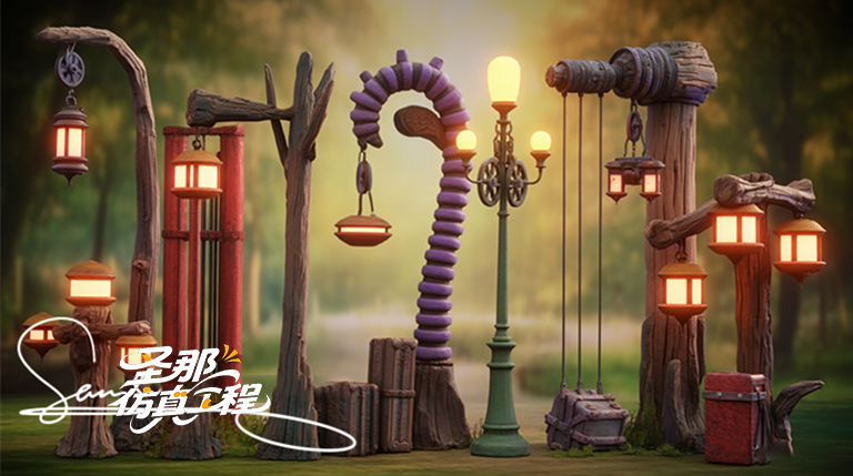 卡通灯杆.jpg 卡通灯杆